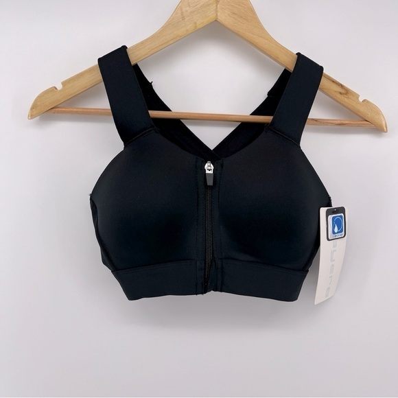 Layer8 Sports Bra Zip Front Closure Size S (32-34 A/B) Style# LWB0081-1 NWT - Picture 3 of 8
